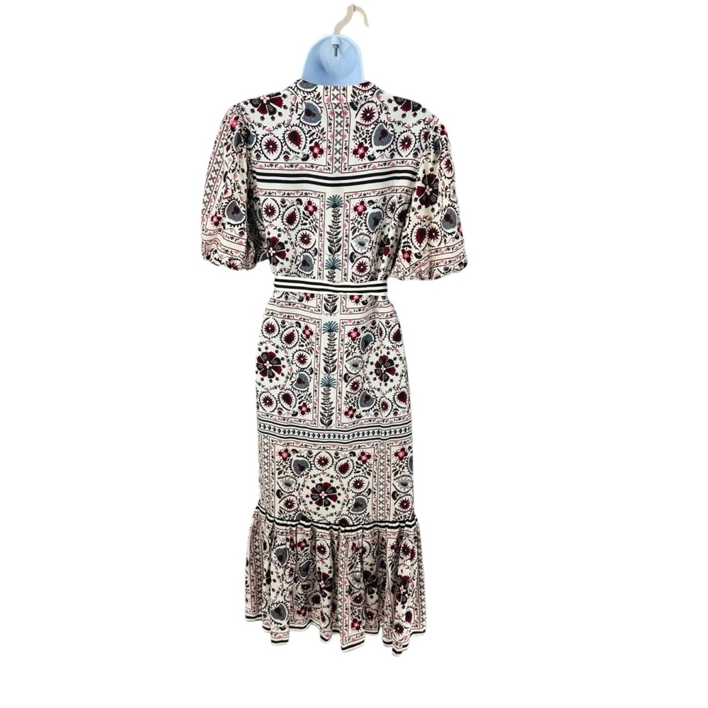 Tuckernuck NEW Patchwork Floral Lewis Belted Classic Midi Dress Size S - Picture 8 of 12